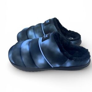 Nike Burrow SE NA Fur Lined Slippers Black Blue IM7418-001 Men’s Size 6 NBY